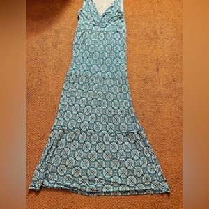 Teal maxi dress